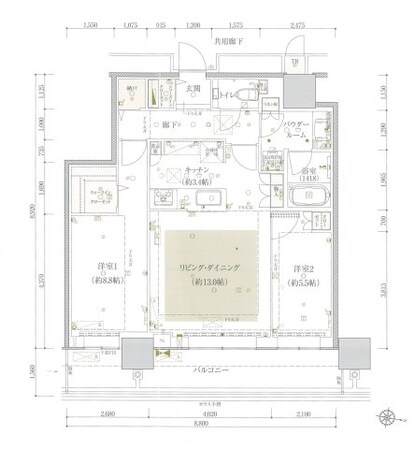 ONE札幌ステーションタワーの物件間取画像